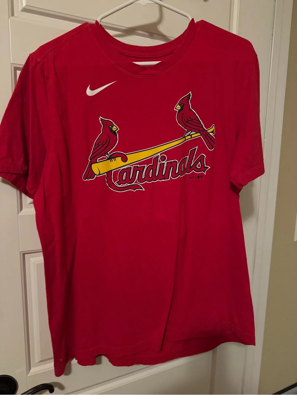 Nike Red Cardinals Adam Wainwright Graphic Tee